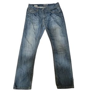 ProjekRaw Men's Slim Fit Straight Leg Blue Denim Jeans Sz 34